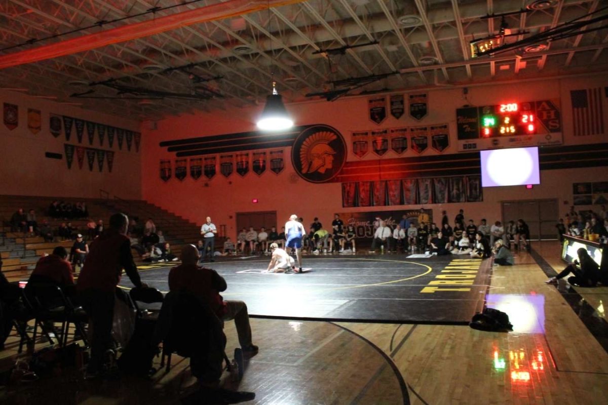 All eyes are on the wrestlers when the spotlight comes out. This year's only spotlight dual took place on December 4. that Trojans ended up with a win. 