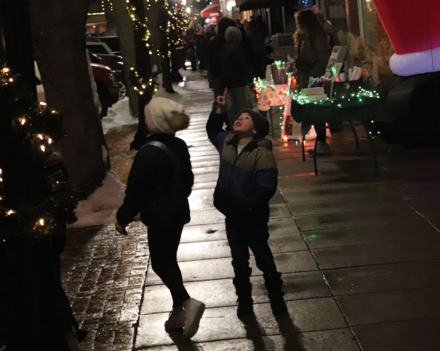 Children enjoy the Christmas spirit of Atlantic on the most magical night of the year. 