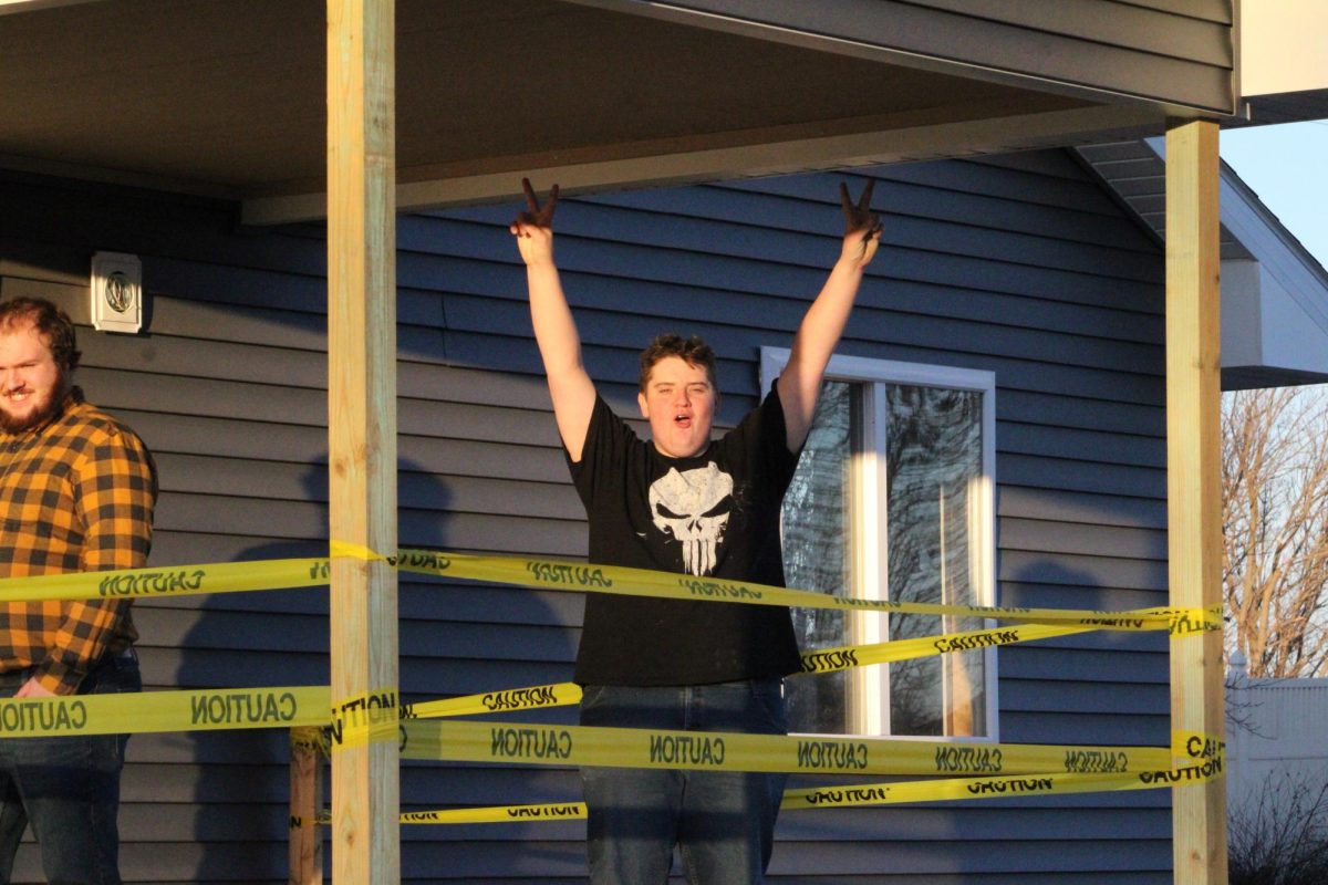 A look of celebration after going through the building trades open house. Excited for what's to come. 