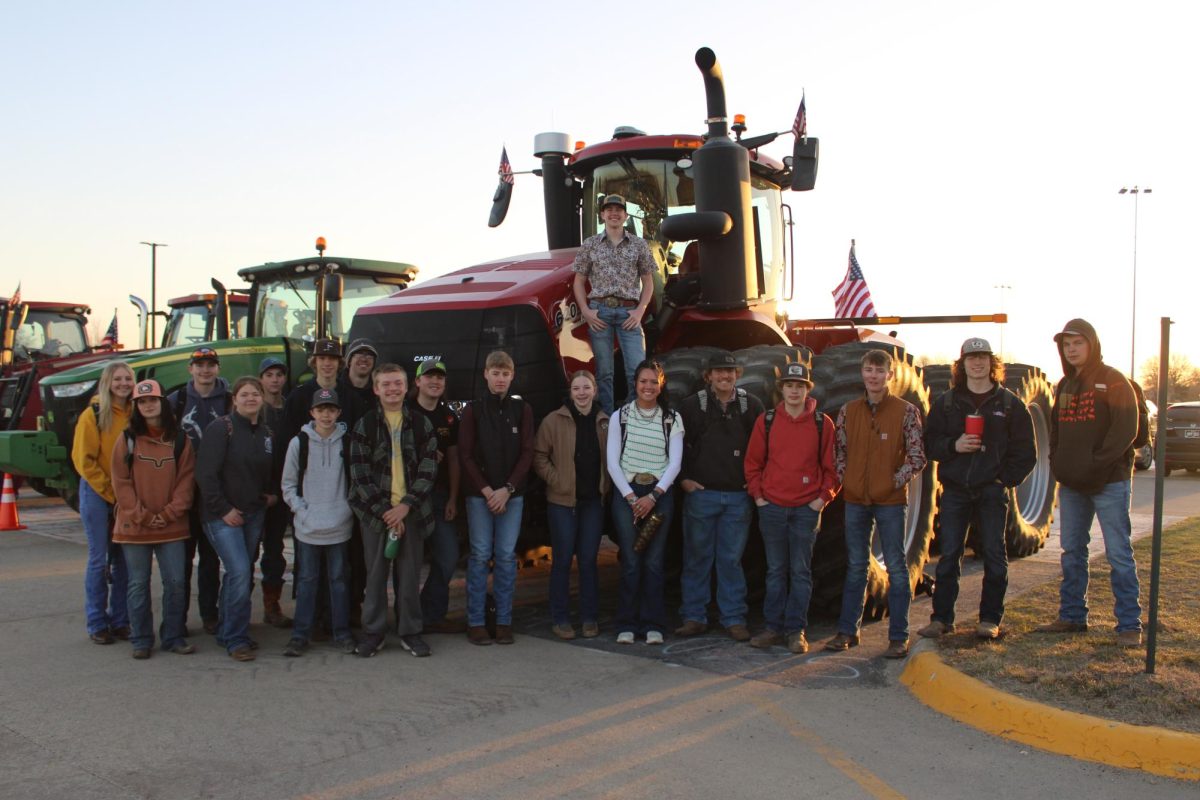 2025 FFA tractor day, a look at the FFA members that brought their tractors to school. 