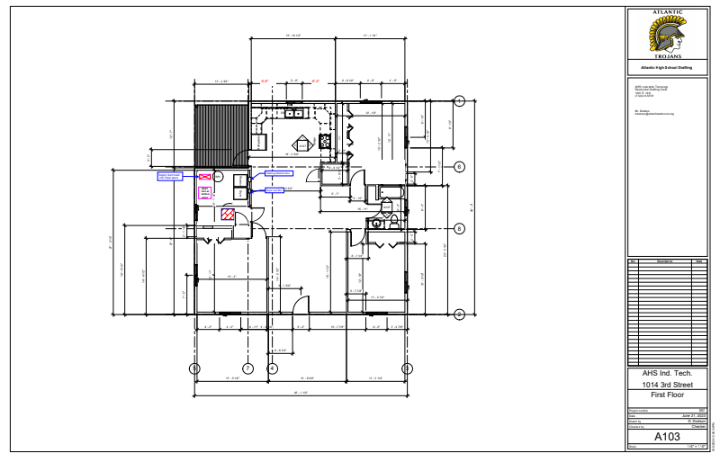 The final blue print of the housing project. 