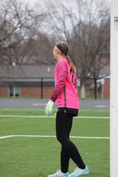 Sophomore Goalie Clara Kennedy.