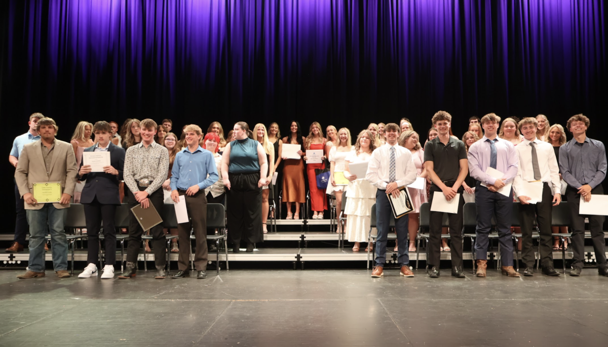 Seniors earning scholarships attended Senior Night on May 6, 2026.