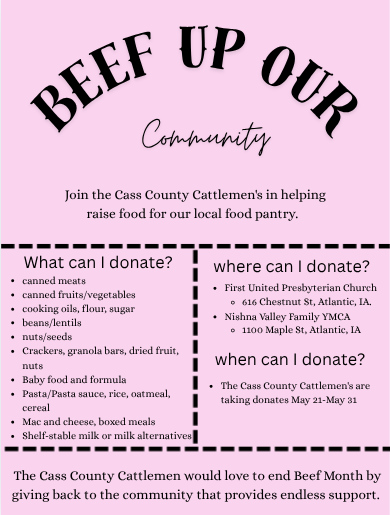 "Beef Up Our Community" Food Drive