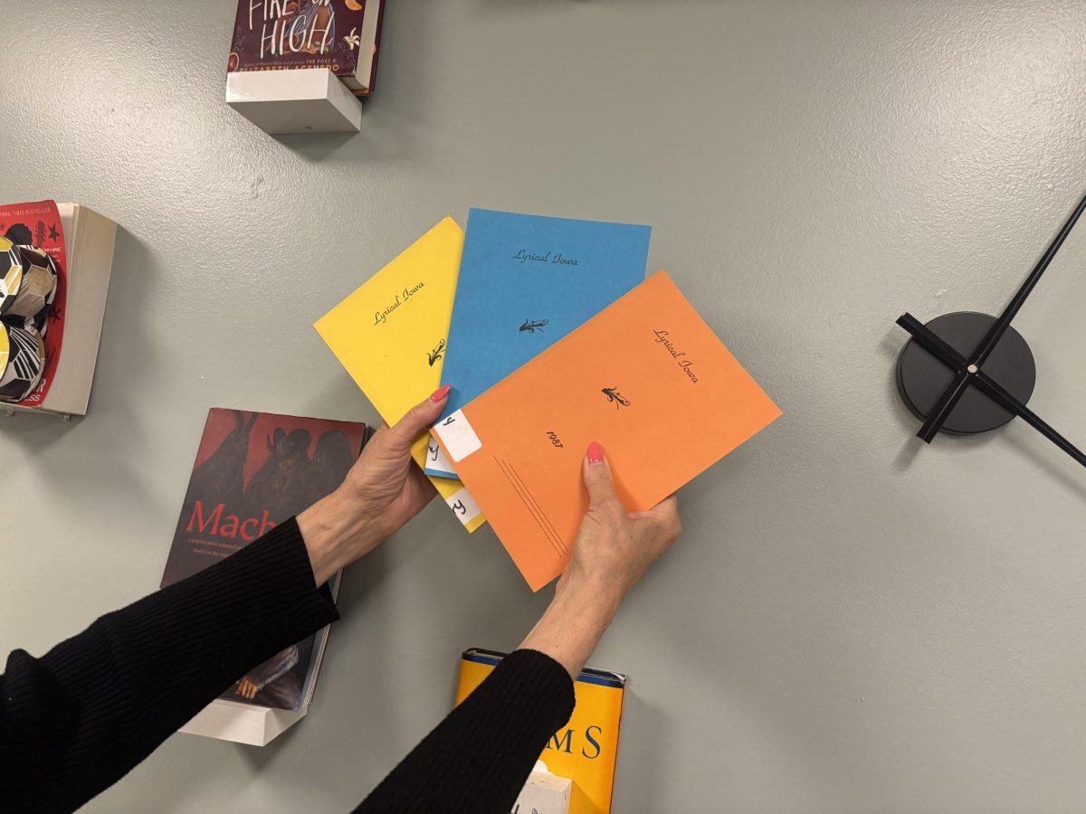 Past issues of the Iowa Poetry Association's anthology "Lyrical Iowa."